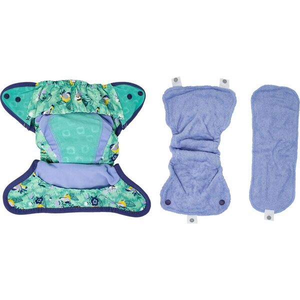 Close Caboo Otulacz, pieluszka wielorazowa Pop-in AIO Round the Garden z napami 4.5-16 kg, 1 szt.