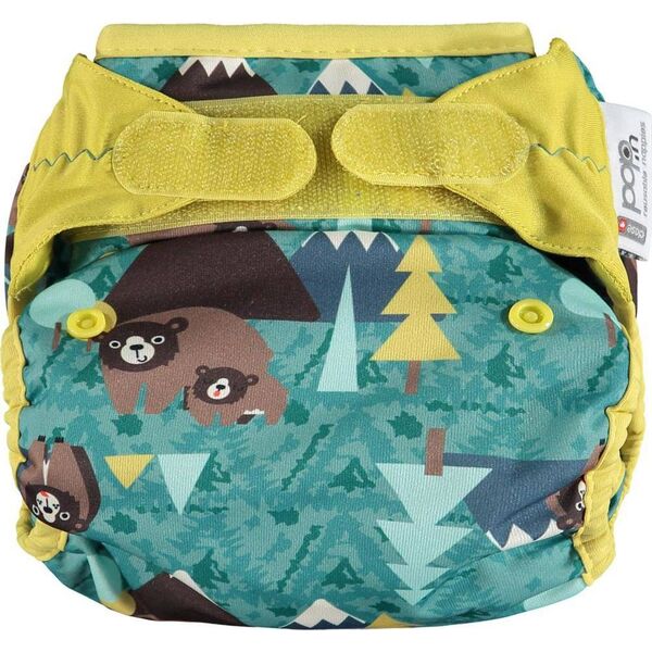 Close Caboo Otulacz, pieluszka wielorazowa z rzepami Bear 3-16 kg, 1 szt.