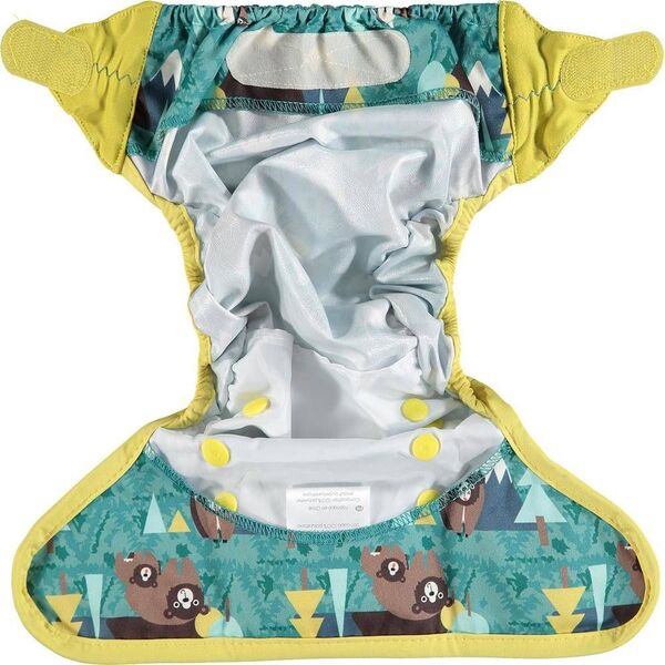 Close Caboo Otulacz, pieluszka wielorazowa z rzepami Bear 3-16 kg, 1 szt.