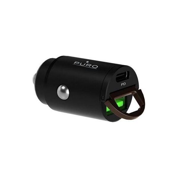Ładowarka Puro Mini 1x USB-A 1x USB-C 2.4 A  (PUR403BLK)