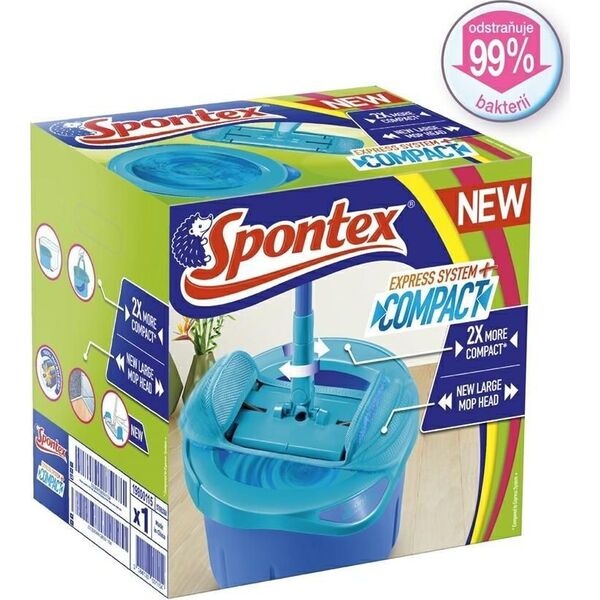 Mop Spontex Express System Plus Compact (500000003) z wiadrem