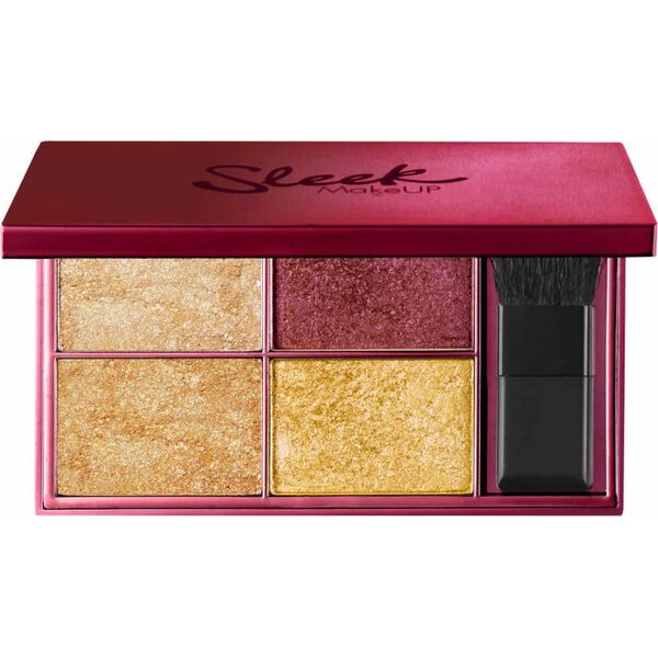 Sleek MakeUP SLEEK Highlighting Palette PALETA METALICZNYCH ROZŚWIETLACZY Fire It Up