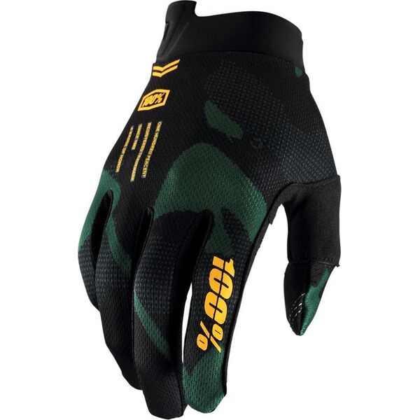 100% Rękawiczki 100% ITRACK Youth Glove sentinel black roz. M (długość dłoni 150-160 mm) (NEW)