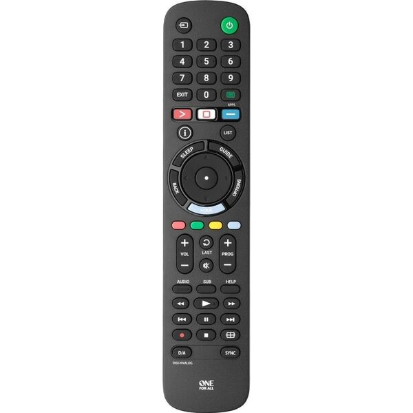 Pilot RTV One For All Pilot uniwersalny One For All URC4912 do telewizor&oacute|w Sony