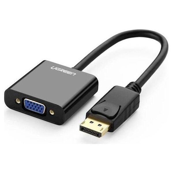 Adapter AV Ugreen DisplayPort - D-Sub (VGA) czarny (UGR536BLK)