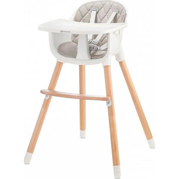 KinderKraft Krzesełko do karmienia Sienna 2w1, szare (KKSIENGRY0000)