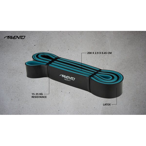 Avento Powerband duży opór czarny 1 szt.