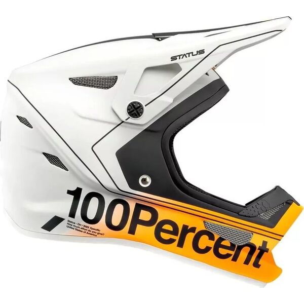 100% Kask full face 100% STATUS DH/BMX Helmet Carby Silver roz. XS (53-54 cm) (NEW)