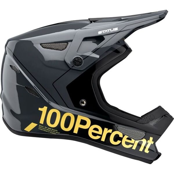 100% Kask full face 100% STATUS DH/BMX Helmet Carby Silver roz. XL (61-62 cm) (NEW)