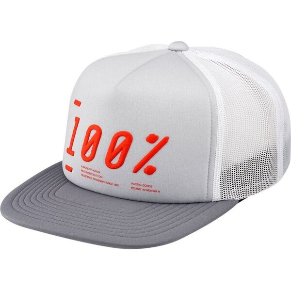 100% Czapka z daszkiem 100% TRANSFER trucker hat grey (NEW)