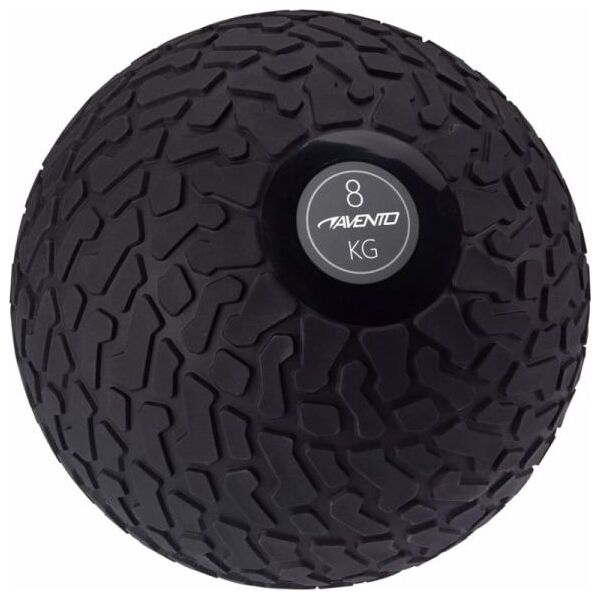 Avento Piłka slam ball z teksturowaną powierzchnią, 8 kg, czarna