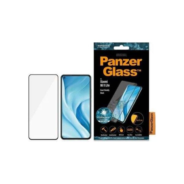 PanzerGlass PANZERGLASS SZKŁO HARTOWANE E2E REGULAR XIAOMI MI 11 LITE 5G CASE FRIENDLY CZARNY standard