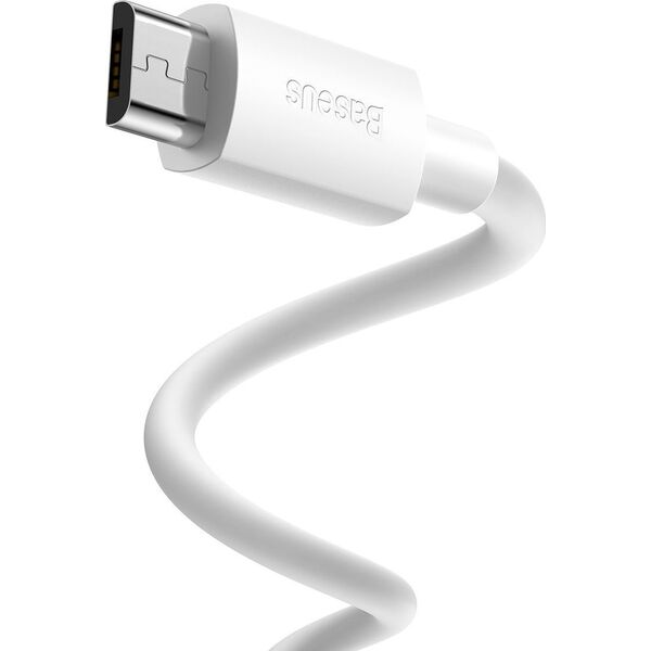 Kabel USB Baseus USB-A - microUSB 1.5 m Biały (BSU2080WHT)
