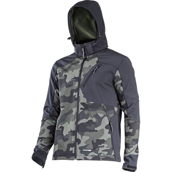 Lahti Pro KURTKA SOFTSHELL Z KAPT. MORO ZIEL.-CZAR., "S", CE, LAHTI