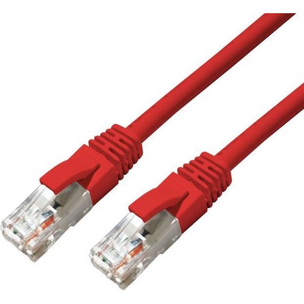 MicroConnect CAT6A UTP 15m Red LSZH
