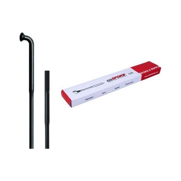 Cn Spoke Szprychy CNSPOKE DB454 2.0-1.8-2.0 stal nierdzewna 258mm czarne + nyple 144szt.