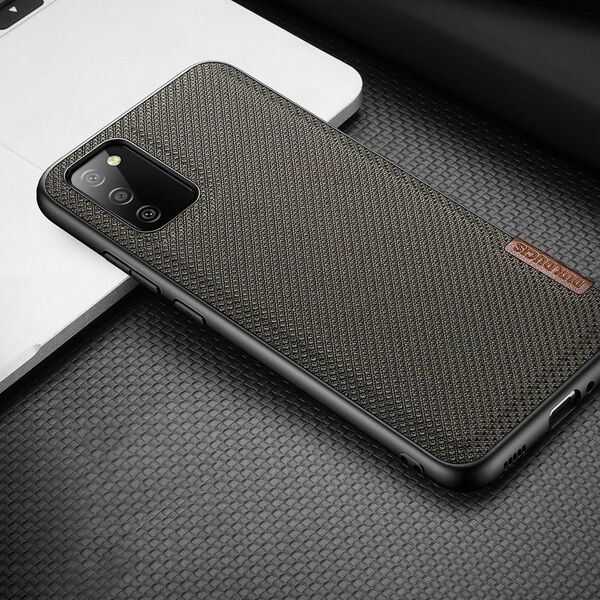 Hurtel Dux Ducis Fino etui pokrowiec pokryty nylonowym materiałem Samsung Galaxy A02s EU zielony