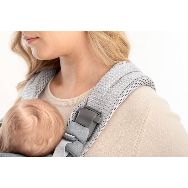 BabyBjorn BABYBJORN - nosidełko Harmony 3D Mesh, Srebrny