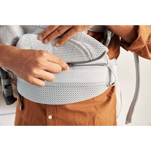 BabyBjorn BABYBJORN - nosidełko Harmony 3D Mesh, Srebrny