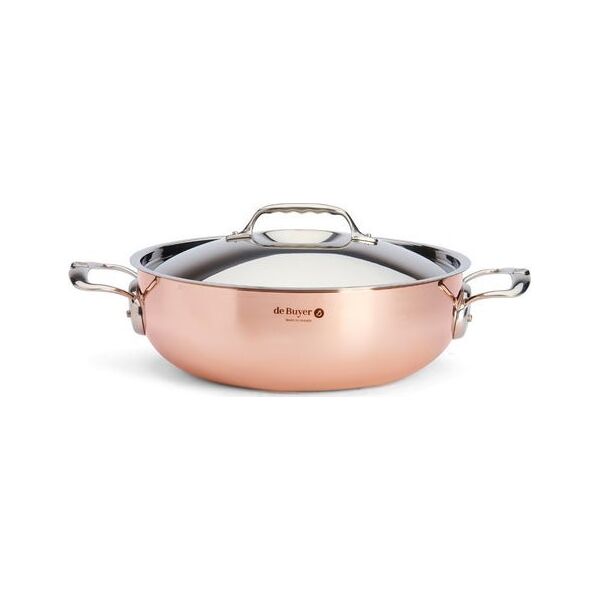 De Buyer De Buyer Prima Matera Saucepot Copper/Steel 28cm curved induct.