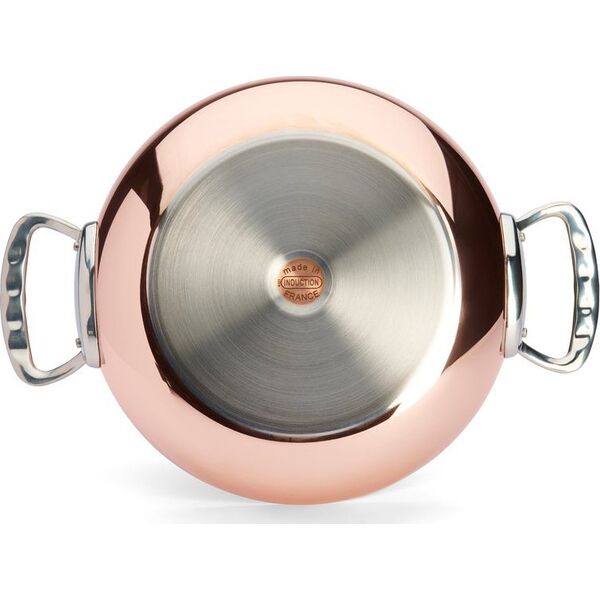 De Buyer De Buyer Prima Matera Saucepot Copper/Steel 28cm curved induct.