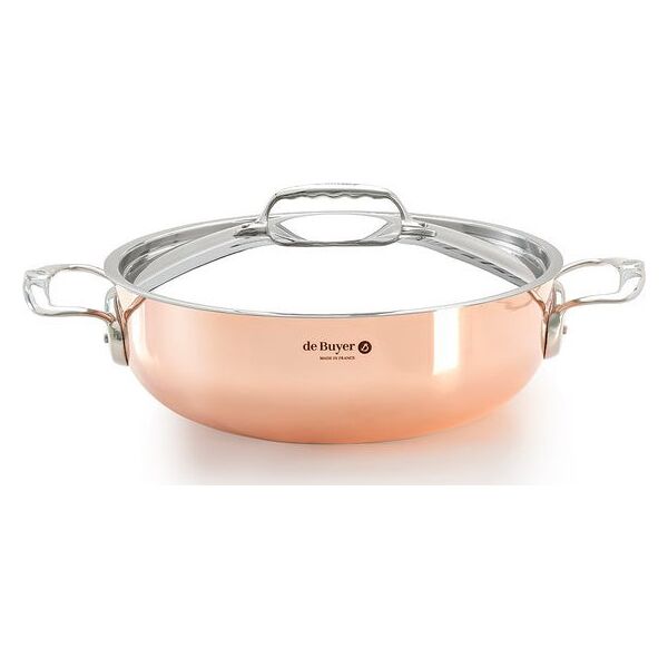 De Buyer De Buyer Prima Matera Saucepot Copper/Steel 28cm curved induct.