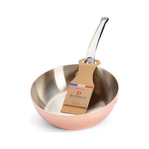 De Buyer De Buyer Prima Matera Sauté Pan Copper/Steel 24cm curved induc.