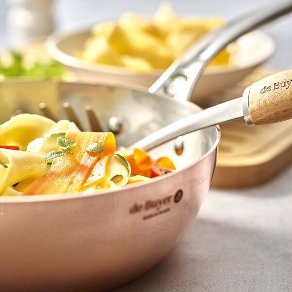 De Buyer De Buyer Prima Matera Sauté Pan Copper/Steel 24cm curved induc.
