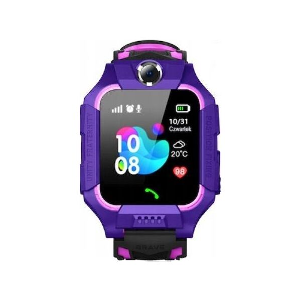 Smartwatch GoGPS K24 Fioletowy  (K24PR)