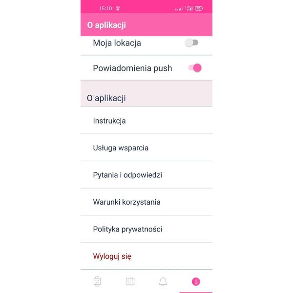 Smartwatch GoGPS K24 Fioletowy  (K24PR)
