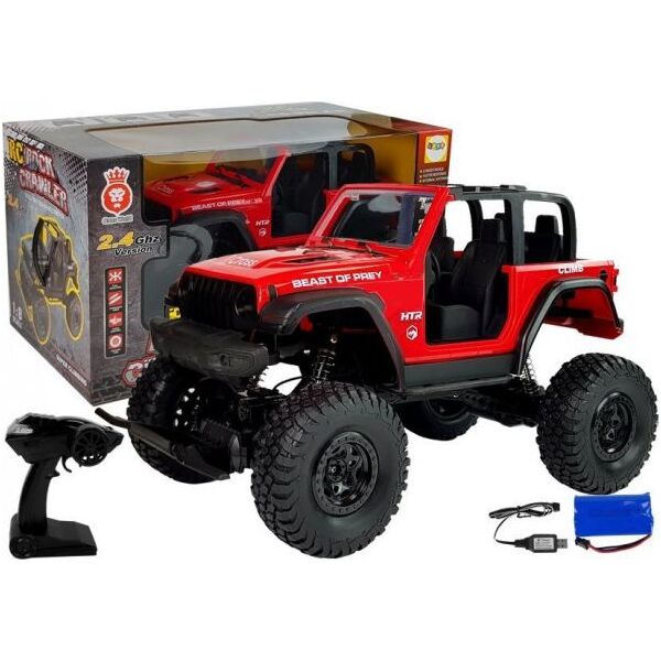 Lean Sport Auto Terenowe Jeep Zdalnie Sterowane 2.4G Czerwone