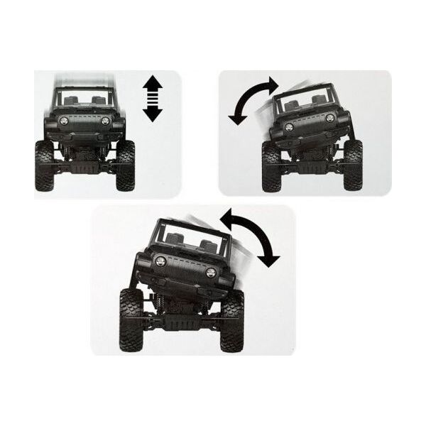 Lean Sport Auto Terenowe Jeep Zdalnie Sterowane 2.4G Czerwone