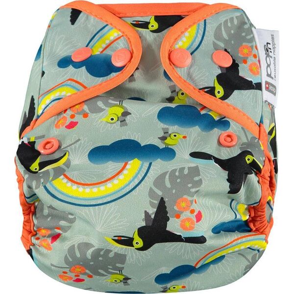 Close Caboo Otulacz, pieluszka wielorazowa z napami Toucan 3-16 kg, 1 szt.