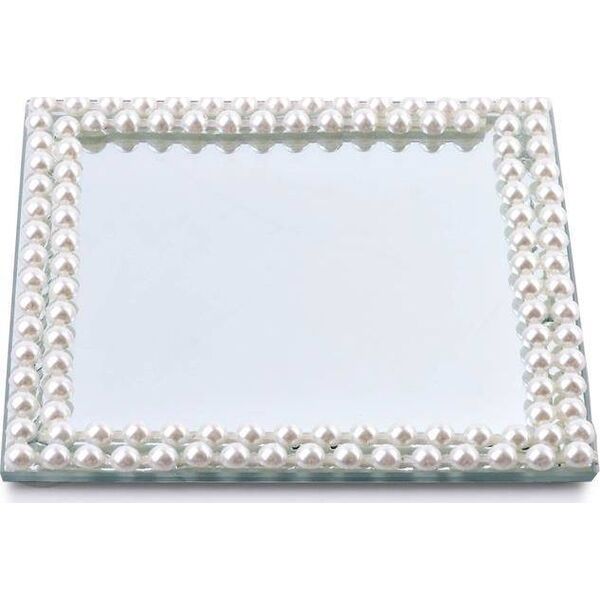 Affek Design MARGOT PEARL Podstawka art.dekoracyjny 15x15xh1cm