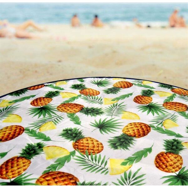 ProBeach Mata PLAŻOWA piknikowa składana okrągła koc 138 cm