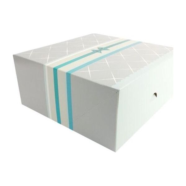 Beniamin PUDEŁKO 245 x 210 x 70 mm / 5 szt. - SREBRO OPAKOWANIE DO CIASTA (opakowanie=szt) Beniamin TARGI