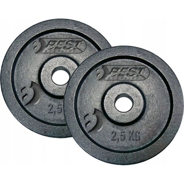 Best Sporting Obciążenie Żeliwne Czarne 2x2,5 kg fi 30mm