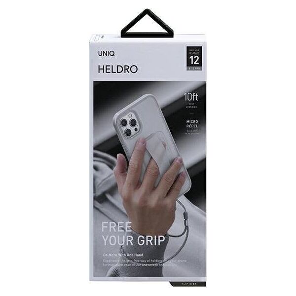 Uniq UNIQ etui Heldro iPhone 12/12 Pro 6,1" biały/natural frost Antimicrobial
