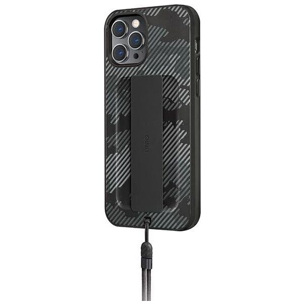 Uniq UNIQ etui Heldro iPhone 12/12 Pro 6,1" czarny moro/charcoal camo Antimicrobial