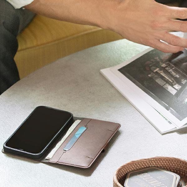 Uniq UNIQ etui book Journa iPhone 12/12 Pro 6,1" szary/dark grey