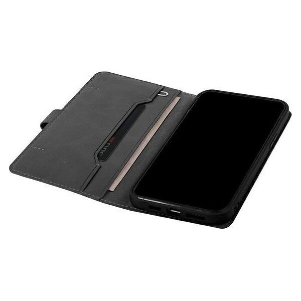 Uniq UNIQ etui book Journa iPhone 12 Pro Max 6,7" szary/dark grey