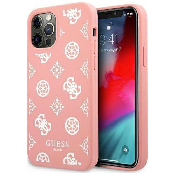 Guess Guess GUHCP12LLSPEWPI iPhone 12 Pro Max 6,7" różowy/pink hard case Peony Collection