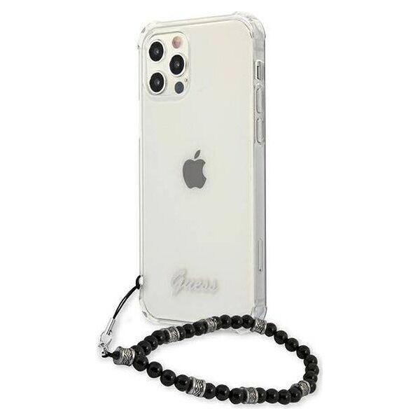 Guess Guess GUHCP12LKPSBK iPhone 12 Pro Max 6,7" Transparent hardcase Black Pearl