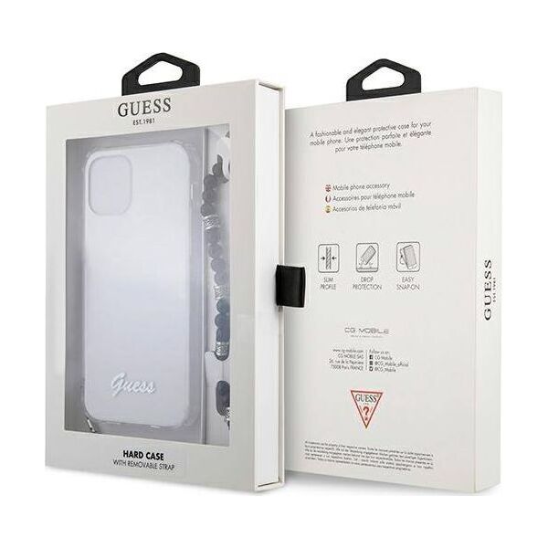 Guess Guess GUHCP12LKPSBK iPhone 12 Pro Max 6,7" Transparent hardcase Black Pearl