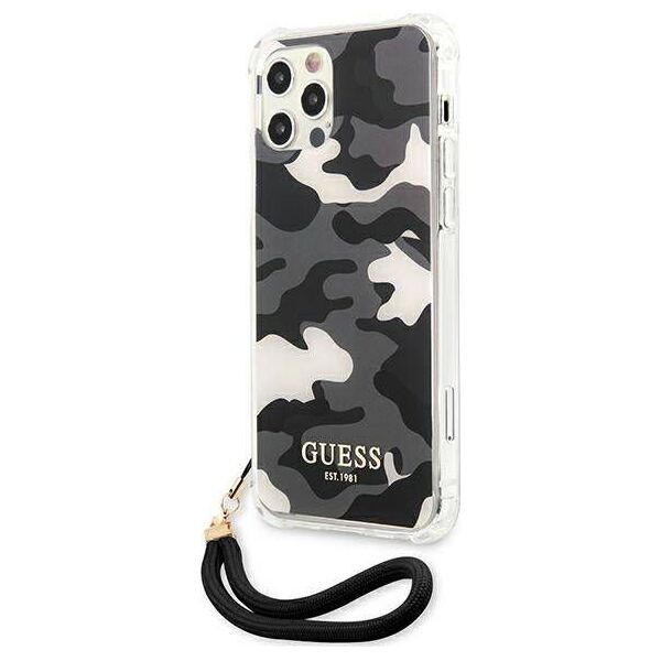 Guess Guess GUHCP12LKSARBK iPhone 12 Pro Max 6,7" czarny/black hardcase Camo Collection