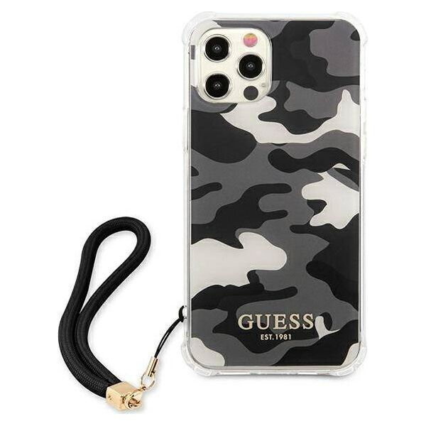 Guess Guess GUHCP12LKSARBK iPhone 12 Pro Max 6,7" czarny/black hardcase Camo Collection