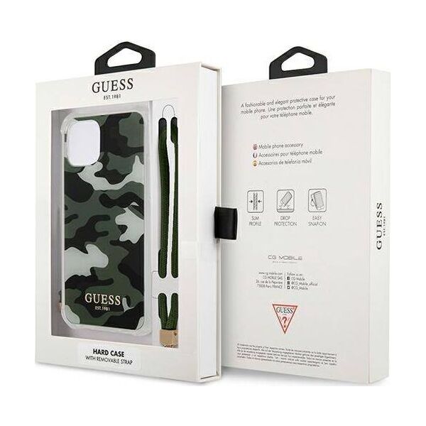 Guess Guess GUHCP12LKSARKA iPhone 12 Pro Max 6,7" zielony/khaki hardcase Camo Collection