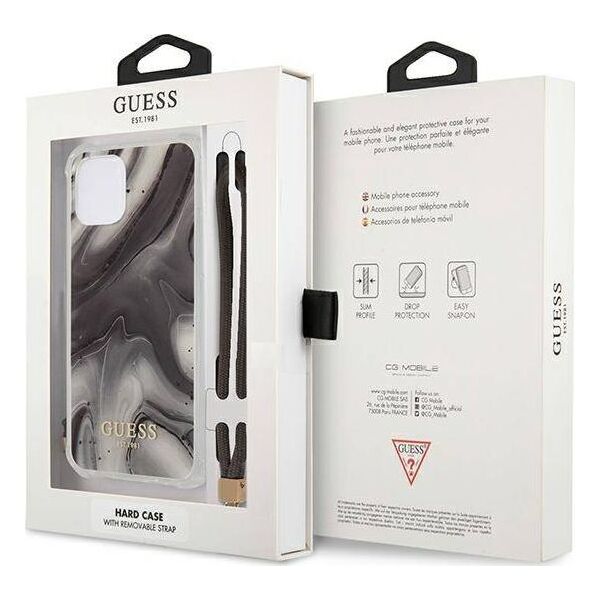 Guess Guess GUHCP12LKSMAGR iPhone 12 Pro Max 6,7" szary/grey hardcase Marble Collection
