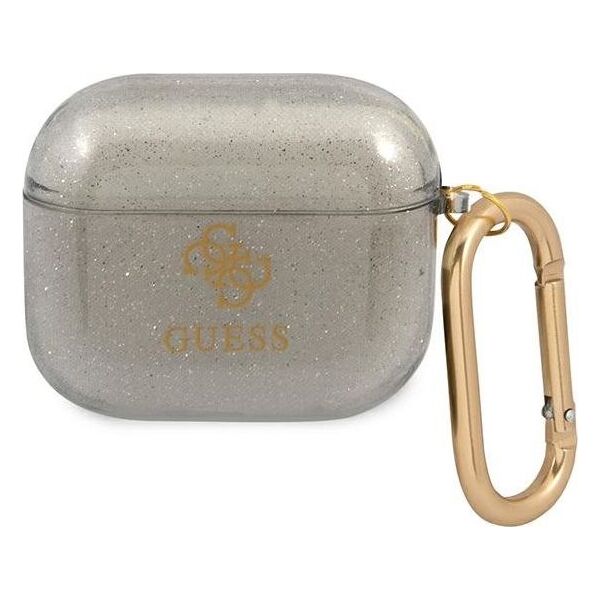 Guess Etui ochronne GUA3UCG4GK Glitter Collection do AirPods 3 szare