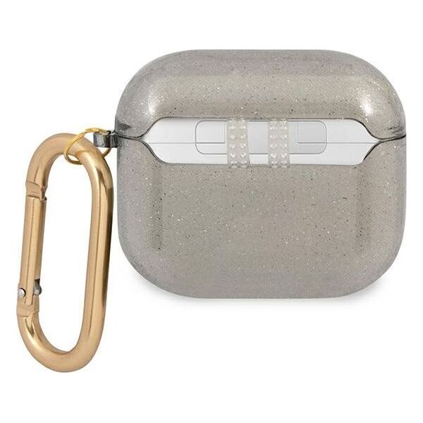 Guess Etui ochronne GUA3UCG4GK Glitter Collection do AirPods 3 szare